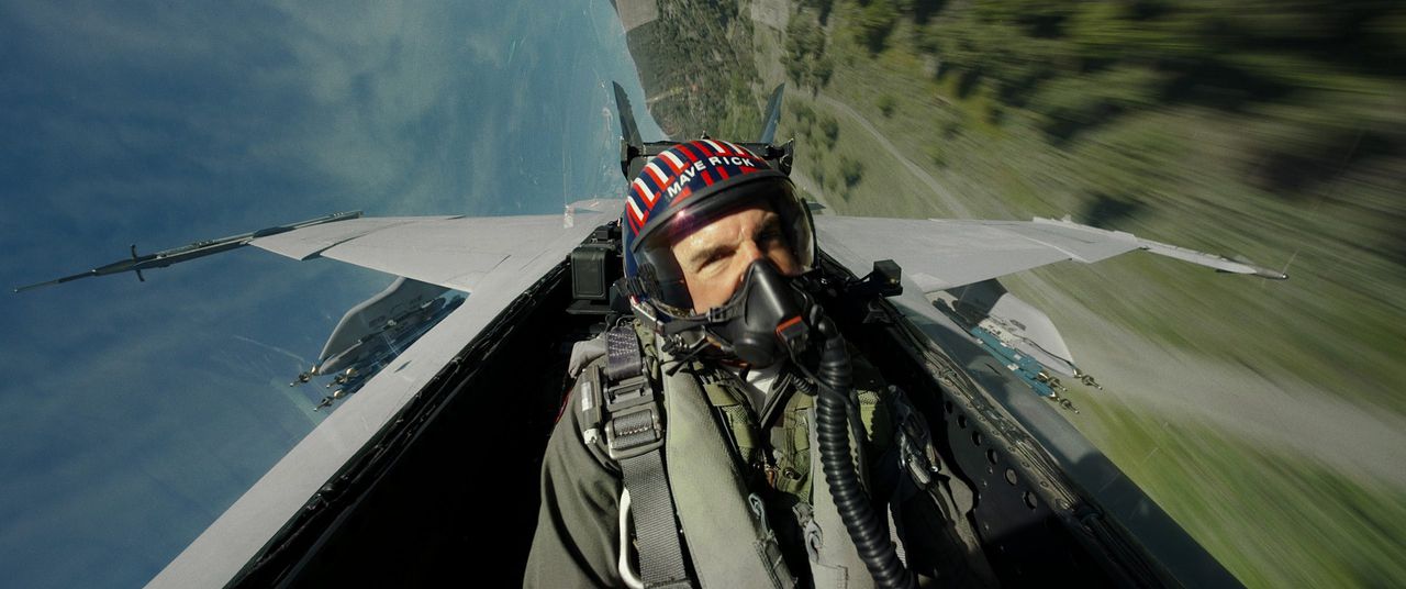Tom Cruise als straaljagerpiloot Maverick in ‘Top Gun: Maverick’.