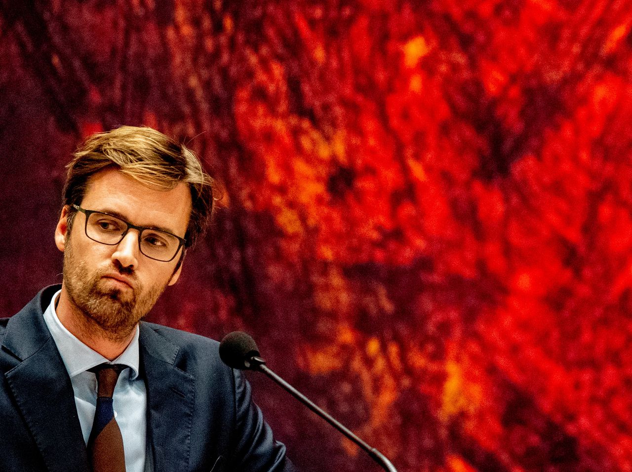 Kamerlid Sjoerd Sjoerdsma tijdens een debat in de Tweede Kamer in 2019.