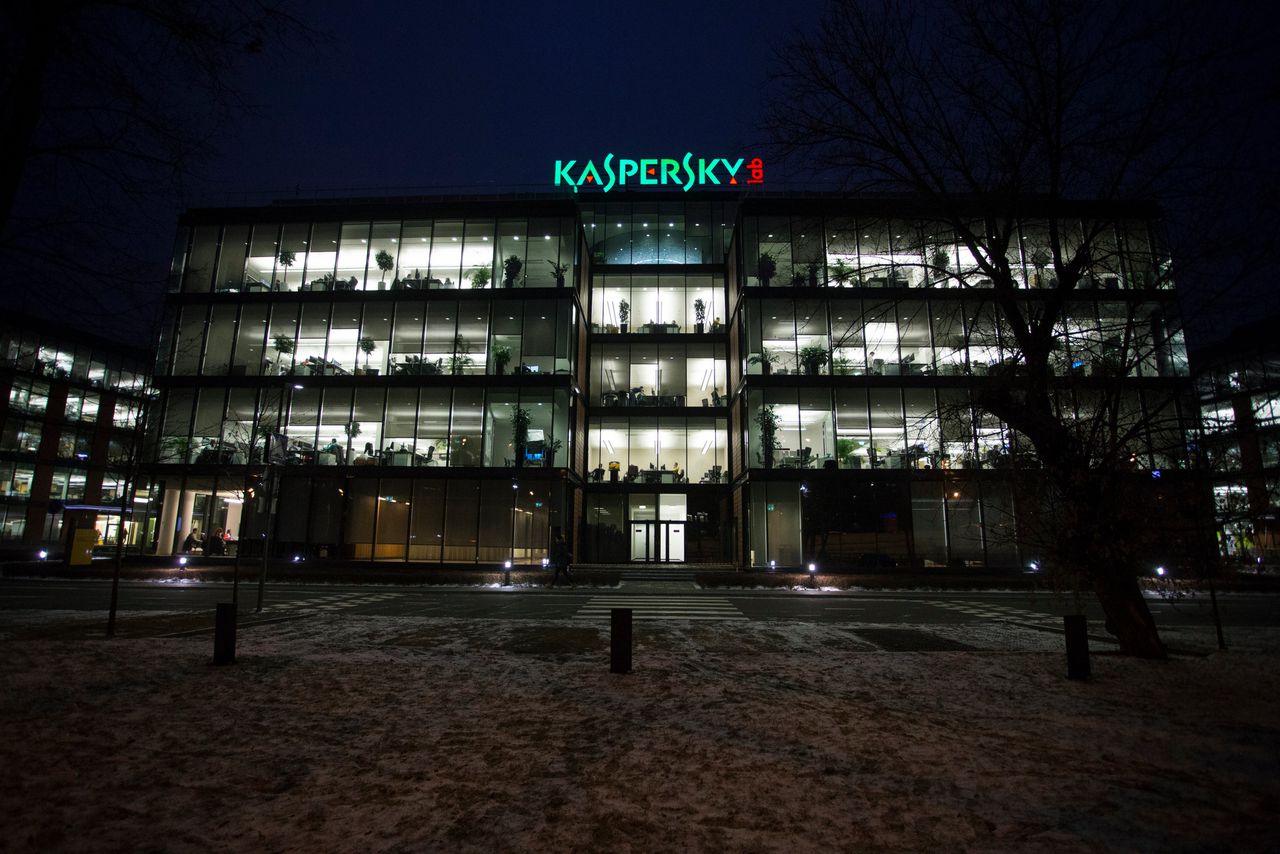 Het kantoor van Kaspersky Lab in Moskou.