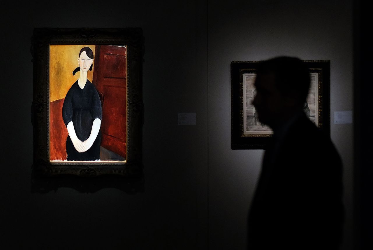 Modigliani's 'Een portret van een vrouw' ging vannacht bij de veiling van de Taubman-collectie in New York voor het hoogste bedrag weg: 42,8 miljoen dollar.