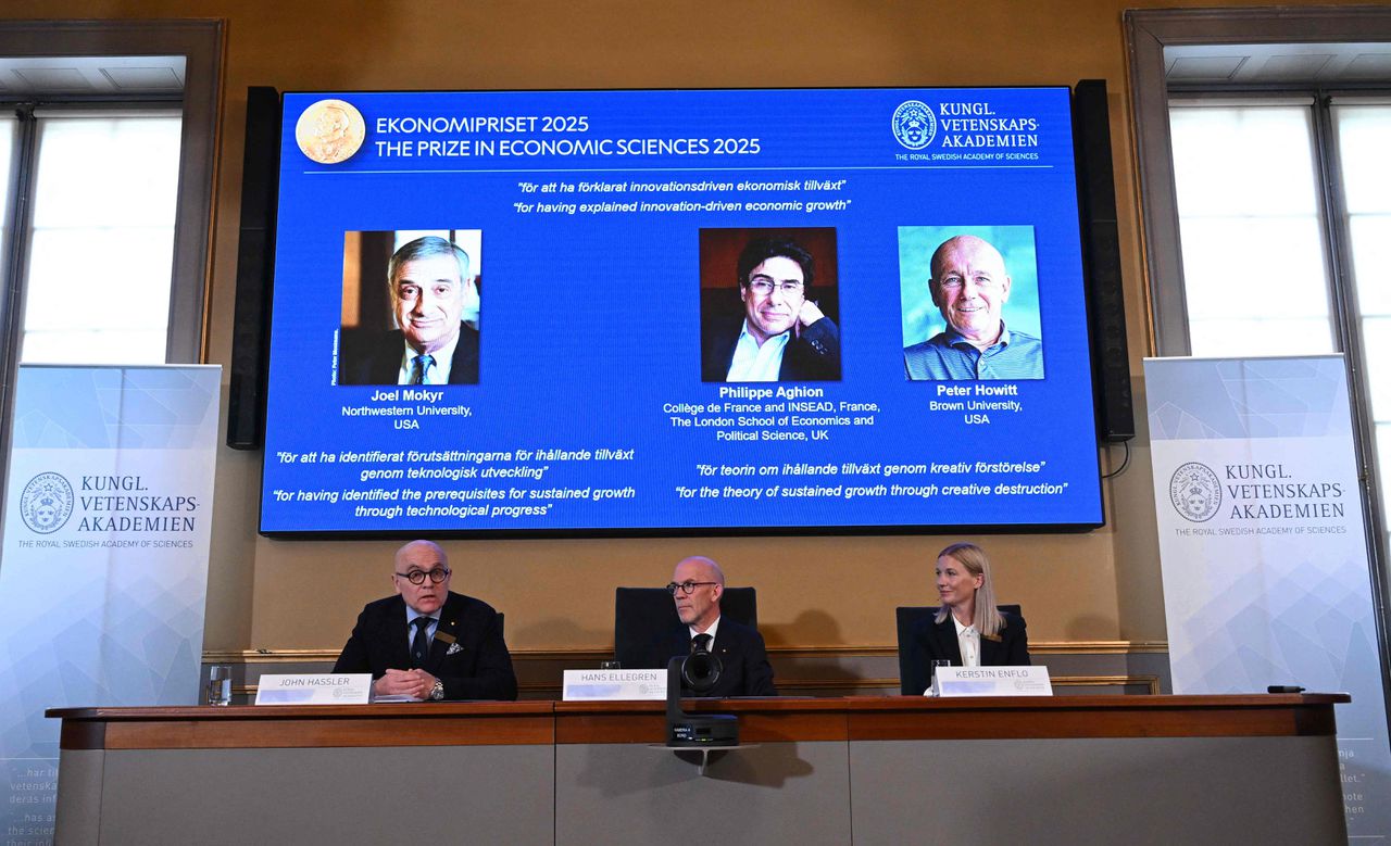 Nobelprijs economie voor onderzoek naar relatie technologische innovatie en groei