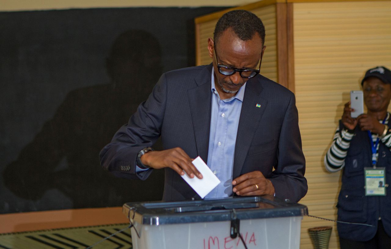 Kagame herkozen tot president Rwanda 