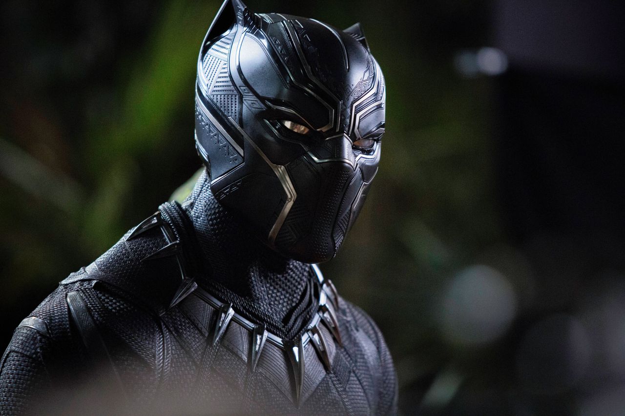 Black Panther: onoverwinnelijk in zijn pak van het wondermetaal ‘vibranium’.