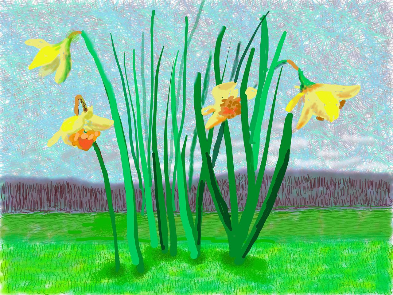 David Hockney: ‘Vergeet het nooit, de lente gaat door’, ook in 2021 