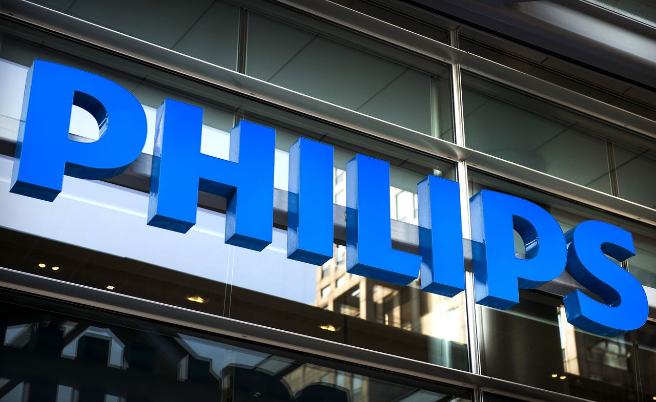 Het logo van Philips.