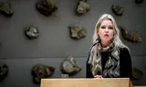Minister of Agriculture Femke Wiersma during a debate about nitrogen. Photo Bart Maat  