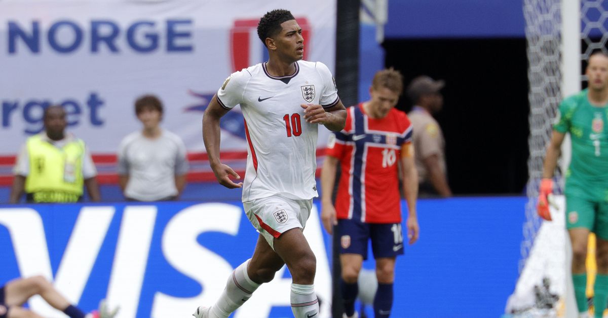 W杯準々決勝：ベリンガム2発でイングランドがノルウェーを撃破、準決勝へ