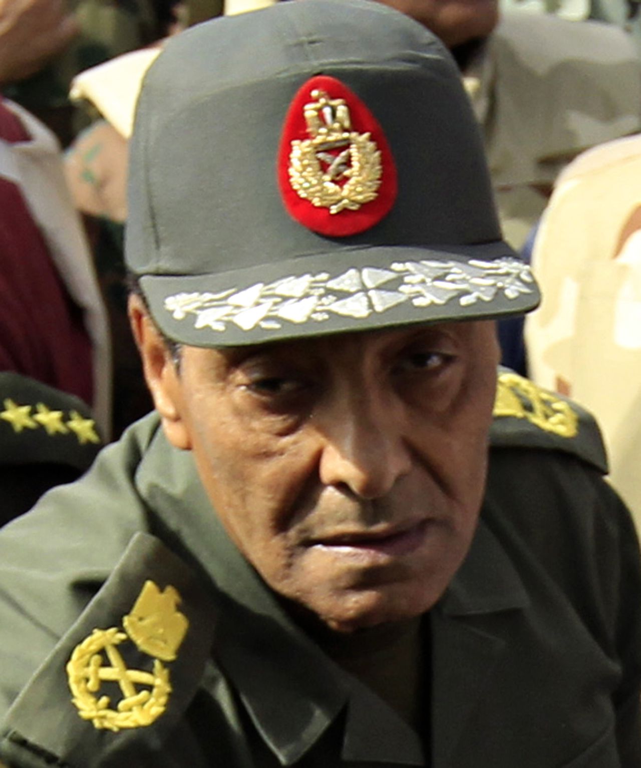 Mohamed Hussein Tantawi Egypt's Defence Minister Mohamed Hussein Tantawi visits troops within the opposition supporter stronghold in Tahrir Square in Cairo in this February 4, 2011 file photo. Egypt's Defence Minister Mohamed Hussein Tantawi is the head of the Higher Military Council that took control of Egypt after Hosni Mubarak resigned his post as president on Friday. REUTERS/Goran Tomasevic/Files (EGYPT - Tags: POLITICS CIVIL UNREST MILITARY HEADSHOT)
