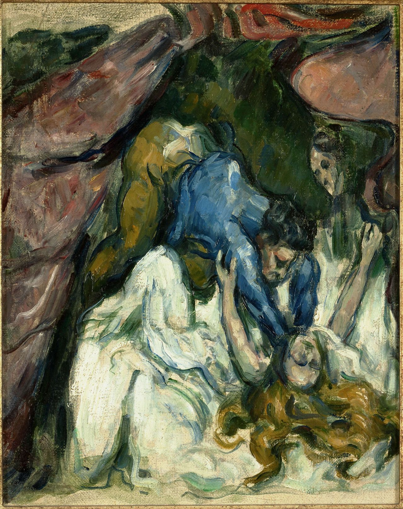 Paul Cézanne, La Femme étranglée, 1875/1876. Olieverf op doek, 31×25 cm.
