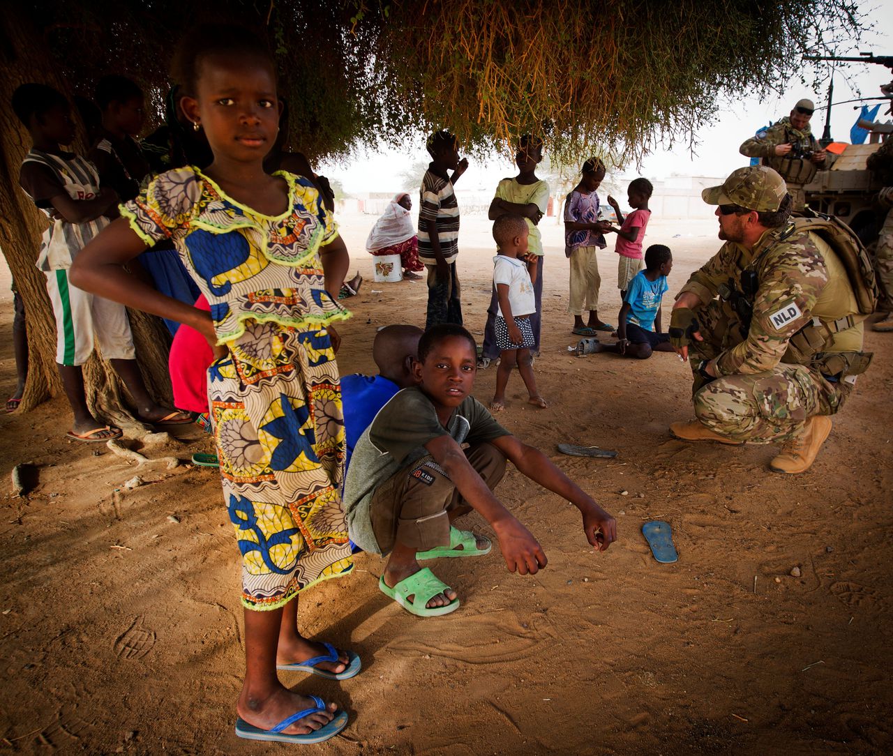Nederlandse commando’s op patrouille in Ansongo, Mali in 2014.