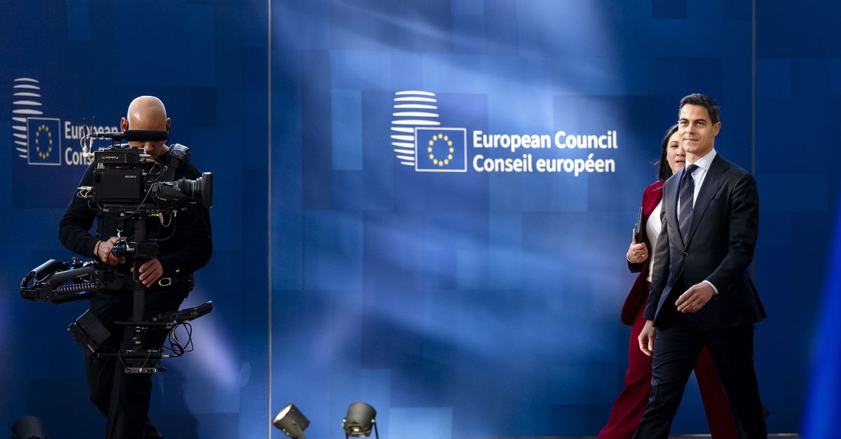 Met een sneer naar zijn nieuwe collega’s begint Jetten aan zijn eerste Europese top