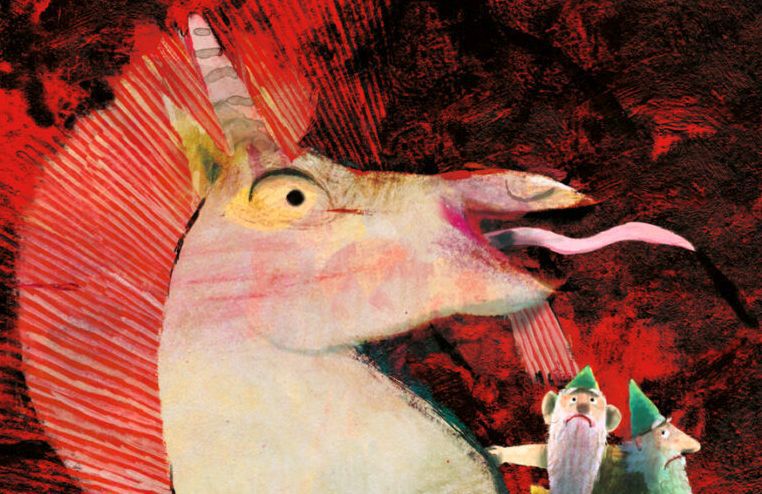 Ein Einhorn, das von einem Popstar-Dasein träumt