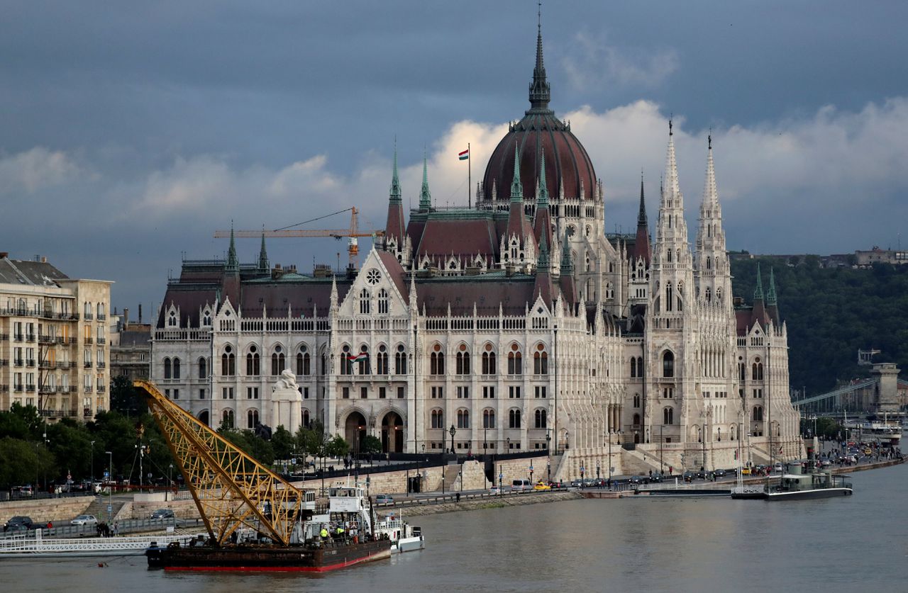 Het ongeluk vond plaats midden in Boedapest.