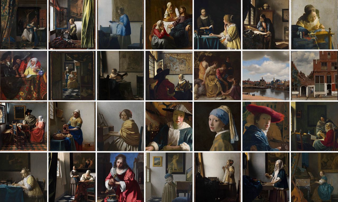 Deze 28 schilderijen zie je in de Vermeertentoonstelling 