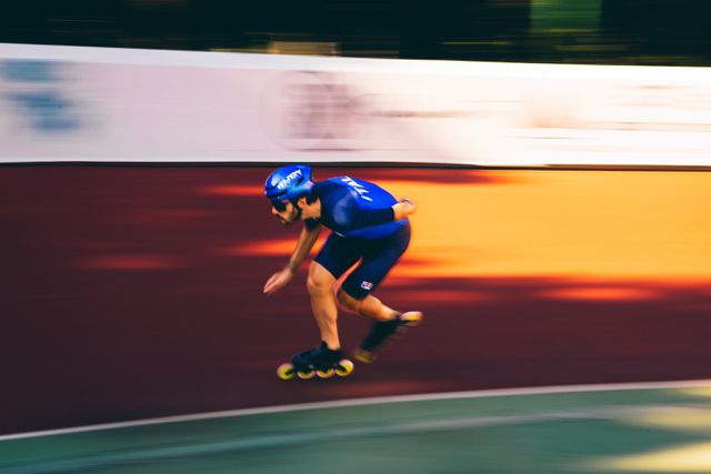 17 September 2025
Davide Ghiotto, Italian speed skater, world champion in the 10,000 metres at the 2023 World Single Distances Speed Skating Championships in Heerenveen and current world record holder in the distance, photographed at home while training on his bike in the hills of Zovencedo (Vicenza province), where he lives, and on roller skates at the rink in Montecchio Maggiore (Vicenza).
Photo by Massimiliano Donati