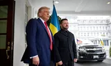 Donald Trump en Volodymyr Zelensky tijdens hun ontmoeting in het Witte Huis (18 augustus 2025).