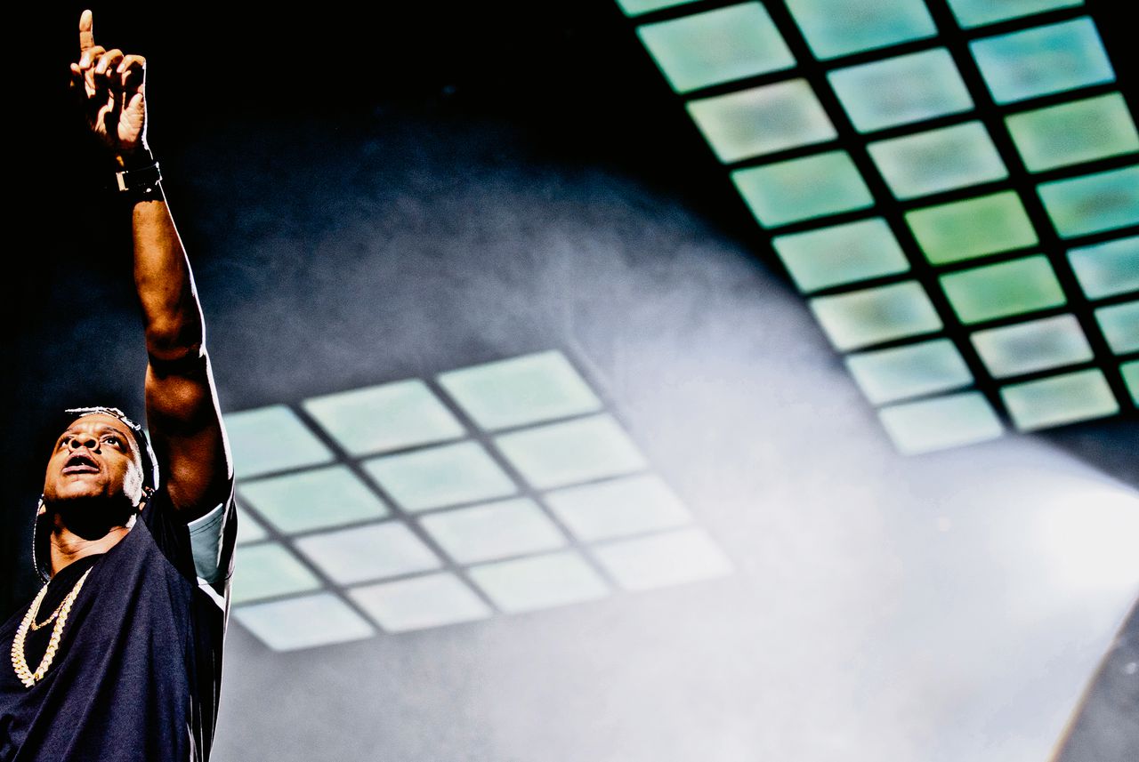 Rapper Jay-Z, oprichter van muziekdienst Tidal, hier tijdens een optreden in de Ziggo Dome in 2013.