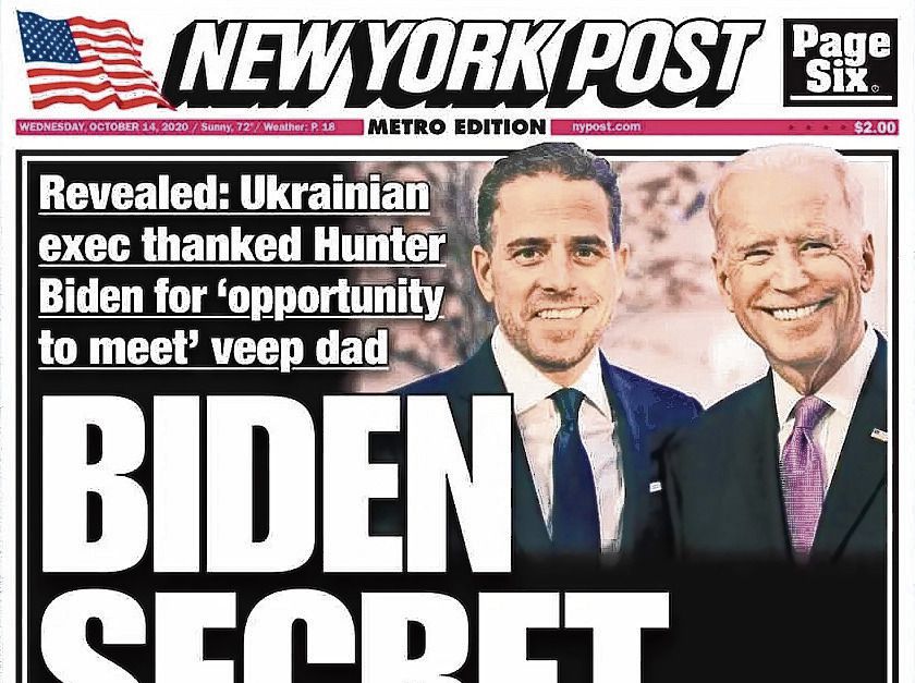 Brake Facebook And Twitter On Share Biden Article New York Post Archyworldys