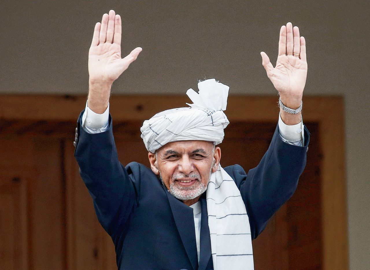 De zittende president Ashraf Ghani.