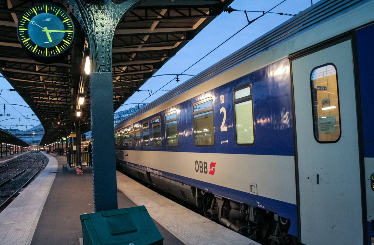 Een slaapwagen van ÖBB. Internationale nachttreinen van het Oostenrijkse spoorbedrijf trokken vorig jaar 1,8 miljoen reizigers.