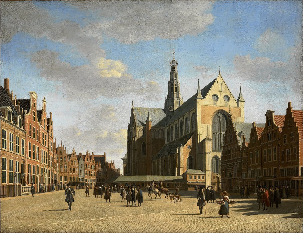 In Haarlem staat die kerktoren constant in de weg 