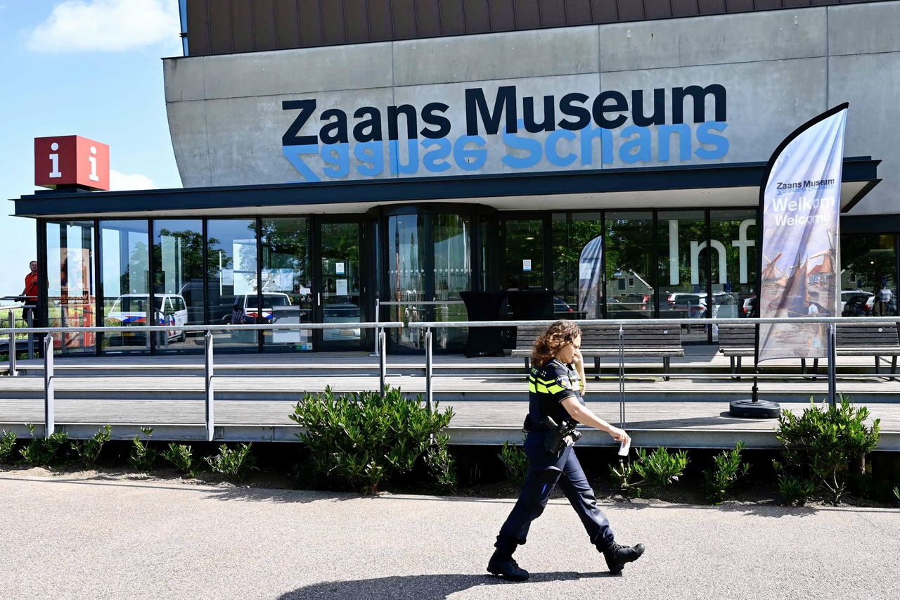 Het Zaans Museum op de dag van de mislukte roof.