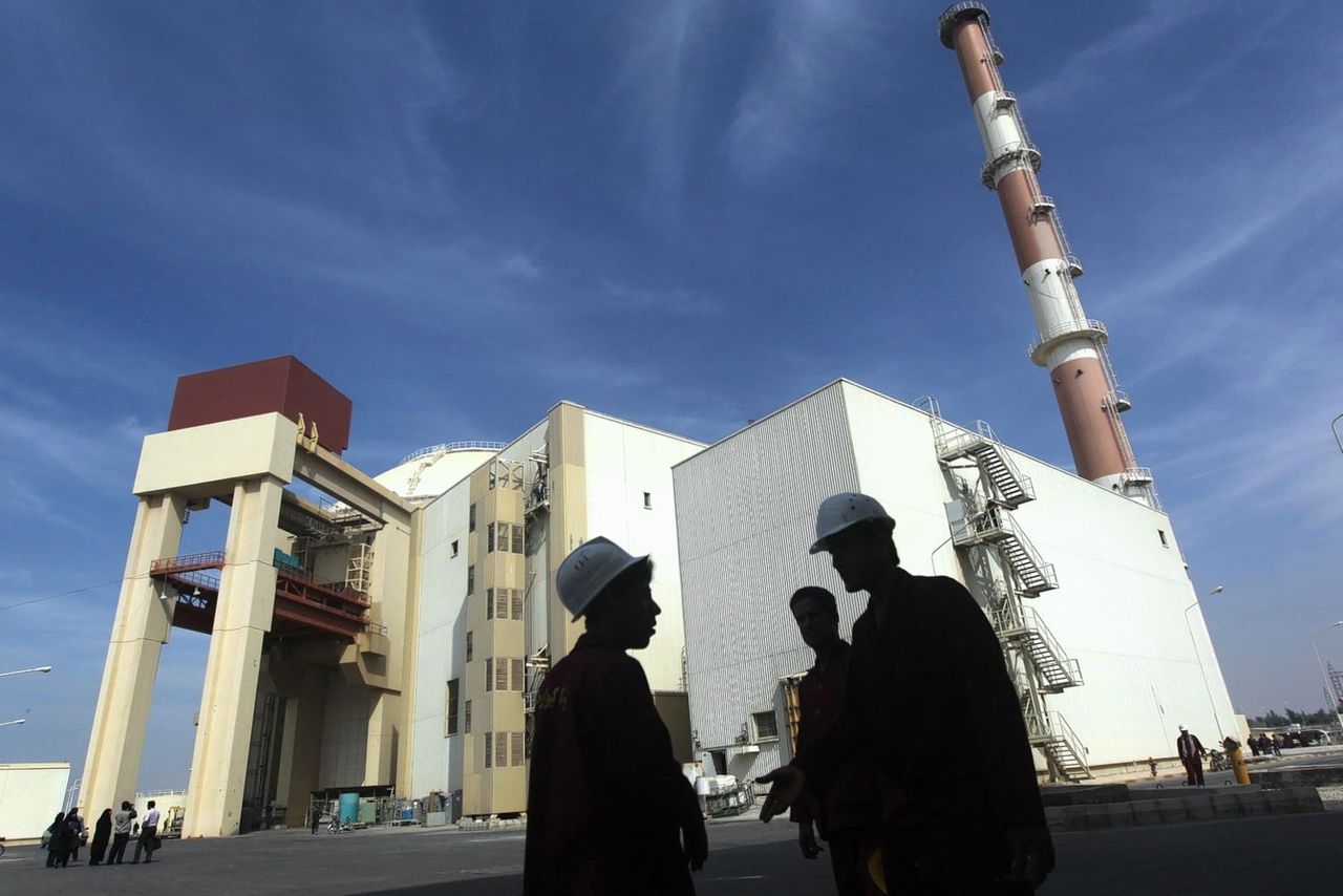 De Bushehr-nucleaire reactor in het zuiden van Iran, op ruim duizend kilometer van Teheran, gefotografeerd in 2010.
