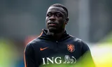 Brian Brobbey tijdens een training van het Nederlands elftal, deze week in Zeist. 