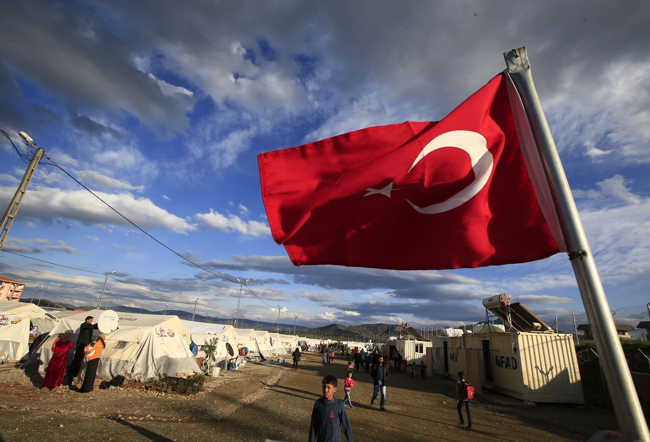 Een vluchtelingenkamp in de Turkse provincie Gaziantep