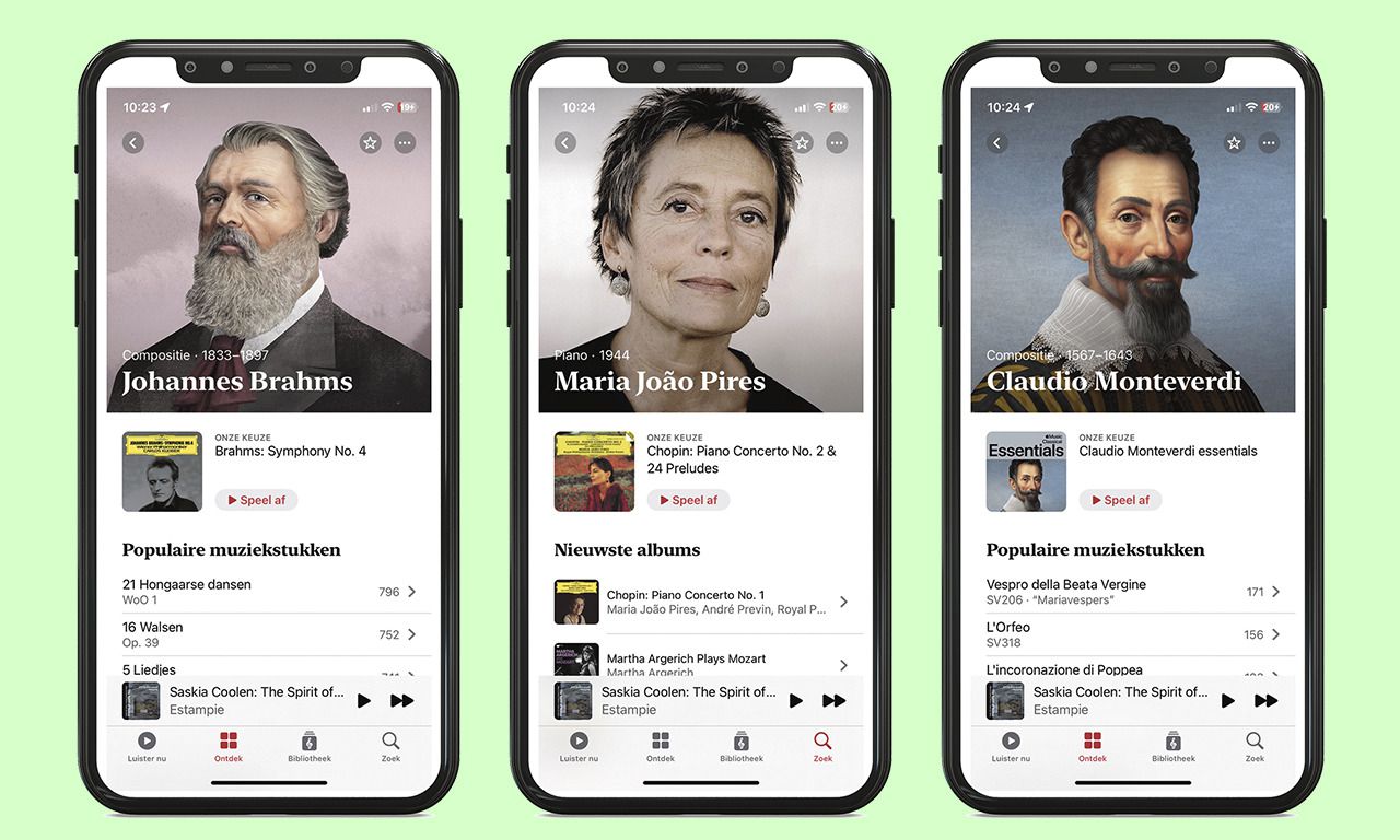 De app Apple Music Classical moet zoeken naar uitvoeringen van klassieke muziek eenvoudiger maken.