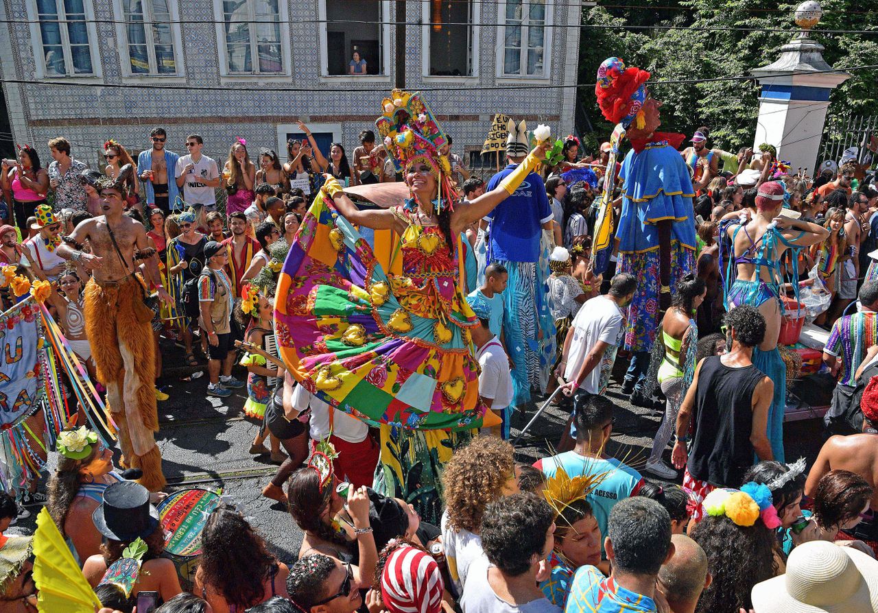 Het carnaval in Rio de Janeiro in 2020.