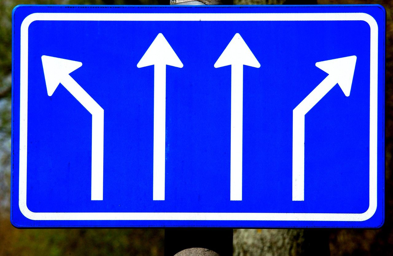 Rijstrookaanduiding Verkeersbord