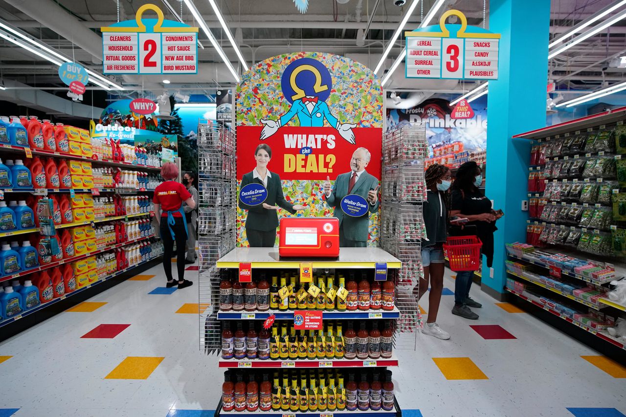 Hysterisch surrealistische supermarkt opent in Las Vegas 