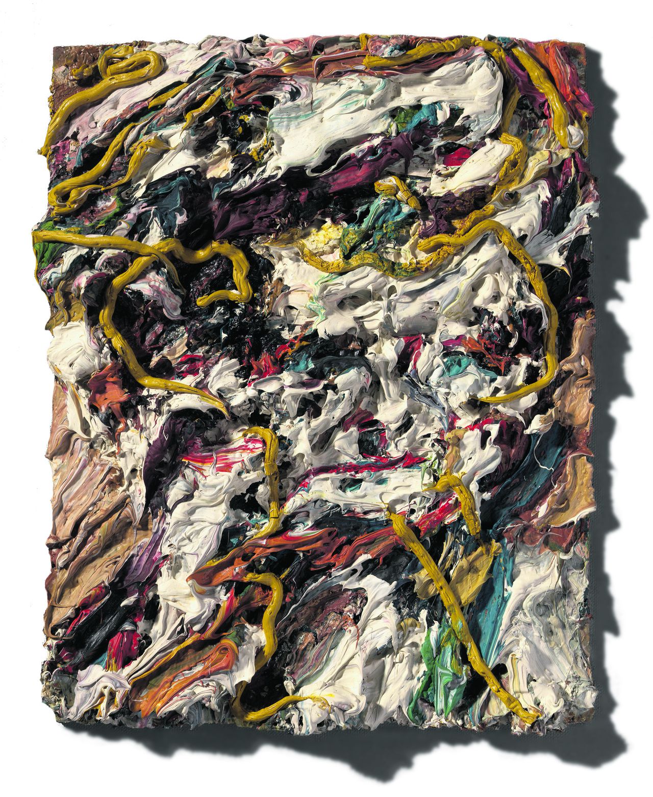 Frank Auerbach, Head of E.O.W. II, 1964. Olieverf op paneel, 35×28 cm