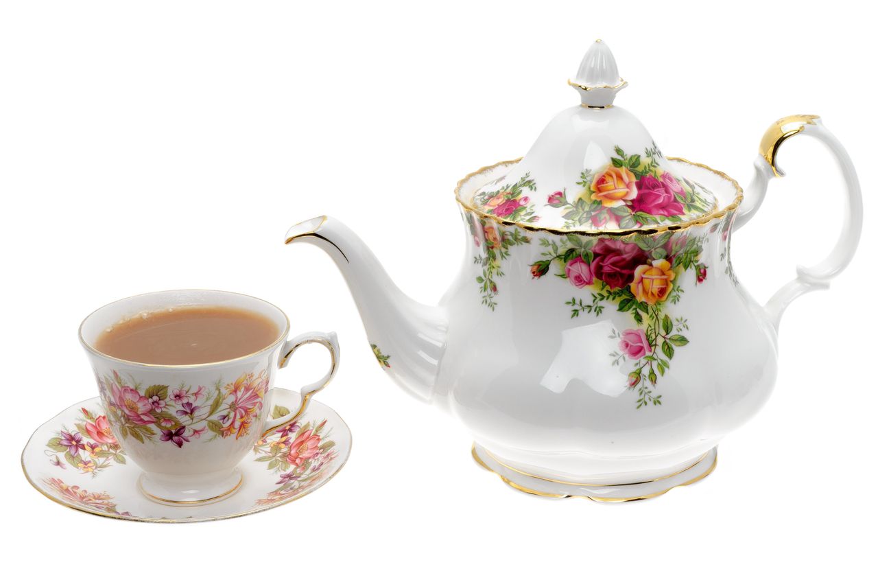 Brits-Amerikaanse twist van kopje thee -