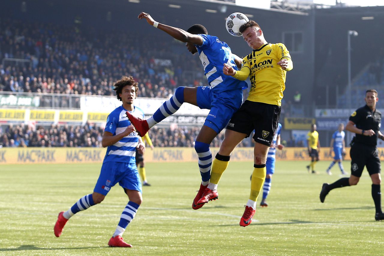 PEC Zwolle en VVV houden elkaar in evenwicht (1-1) 