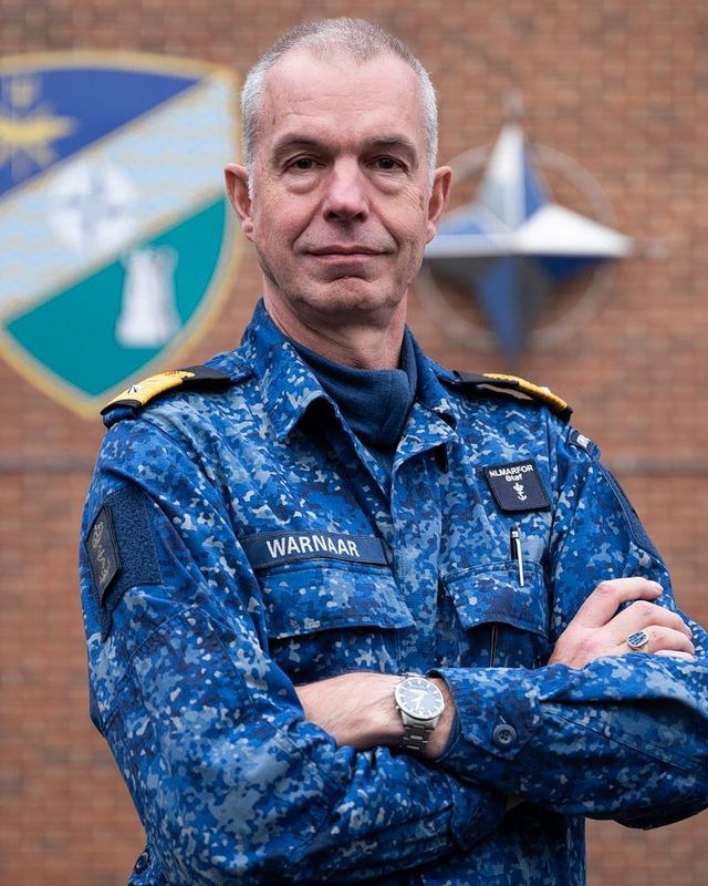 Arjen Warnaar, commandeur Standing NATO Maritime Group 1.