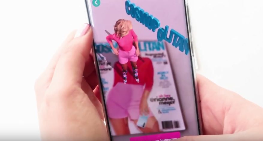 Cosmopolitan brengt covergirl tot leven met augmented reality-app 