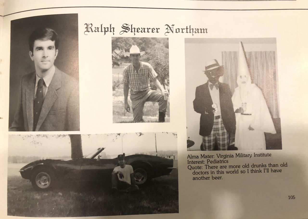 Prominente Democraat Ralph Northam onder druk om te vertrekken om KKK-foto 