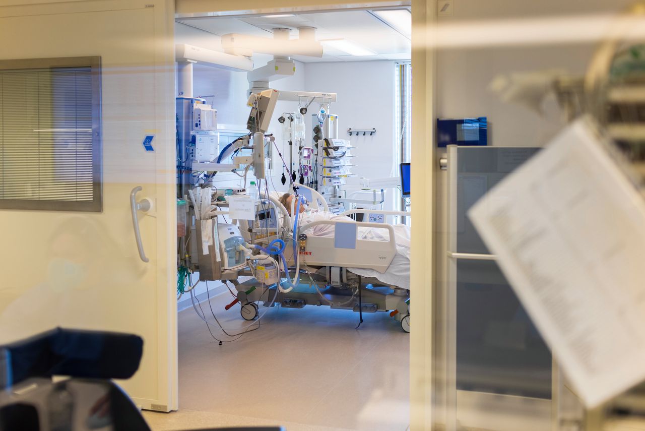 Een speciale Covid-IC-kamer in het Jeroen Bosch Ziekenhuis in Den Bosch.