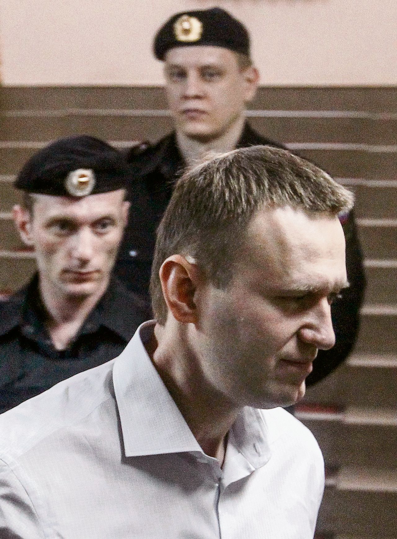 Navalny in de rechtbank, in 2013.