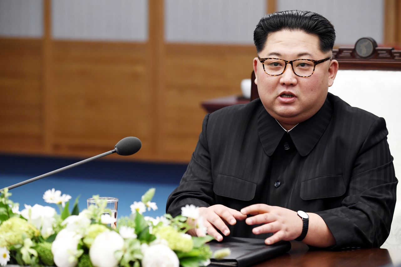 De Noord-Koreaanse leider Kim Jong-un.