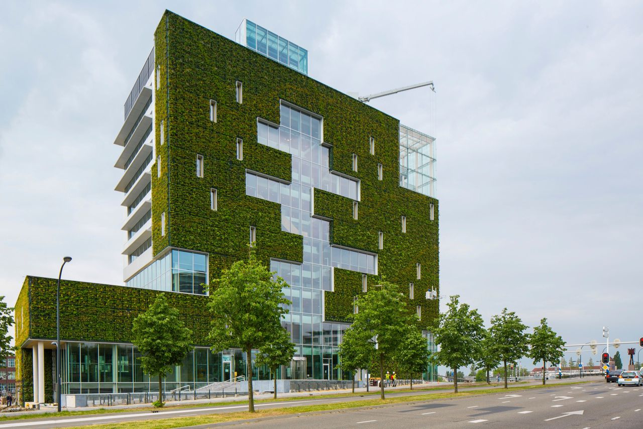 Het duurzame gebouw vna het stadskantoor van Venlo.