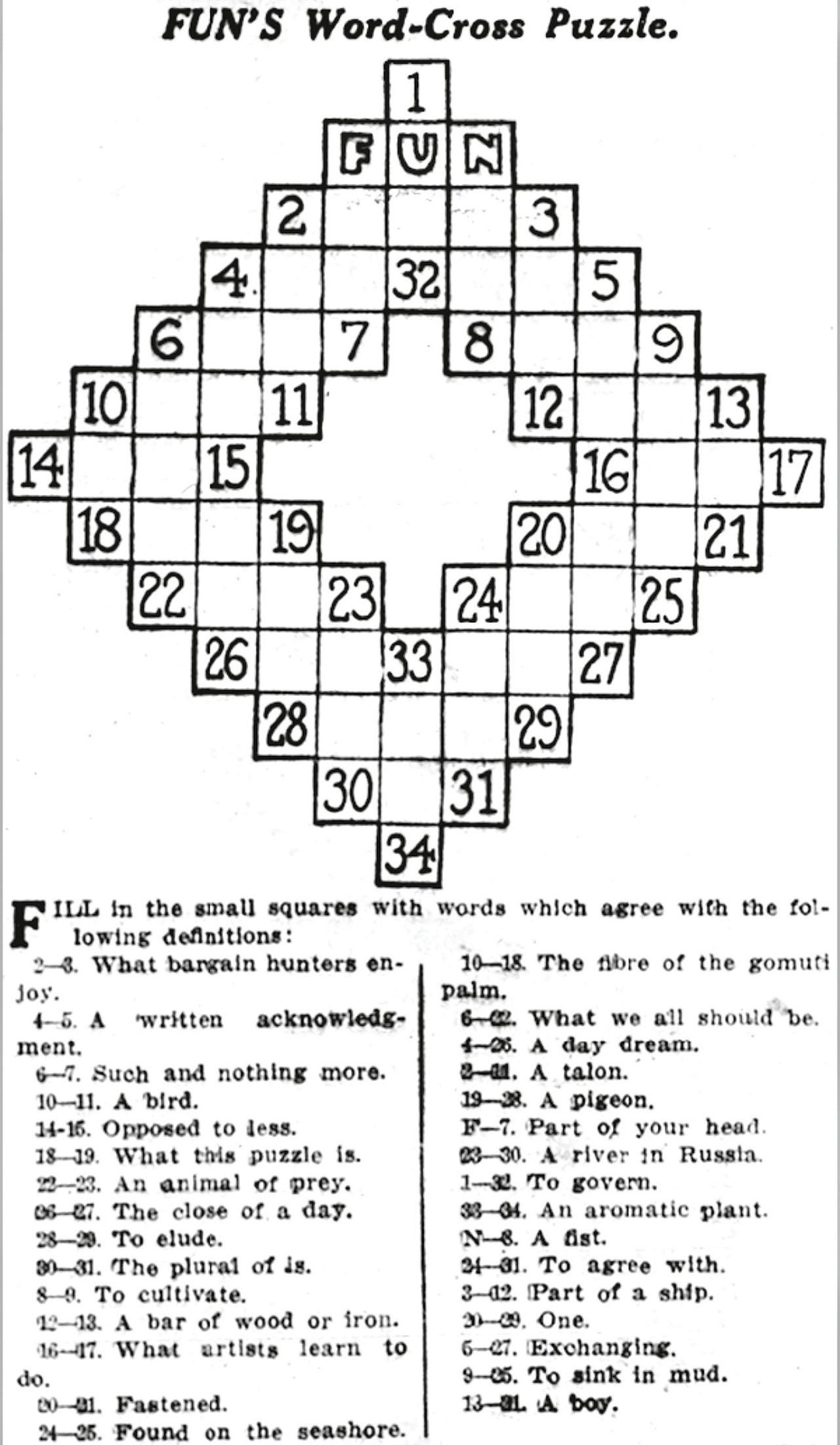 Waar ligt de oorsprong van de kruiswoordpuzzel? Een kleine geschiedenis van  het raadsel - NRC