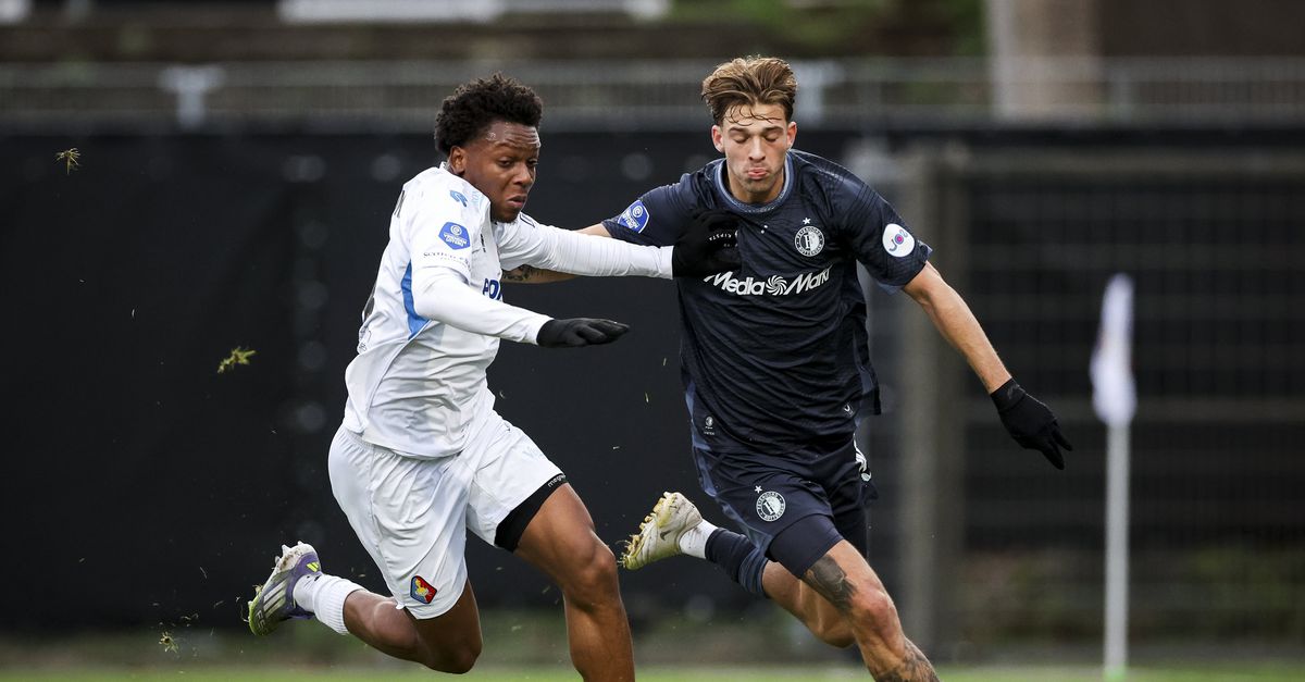 Even droomt Telstar van een stunt, maar Feyenoord wint in Velsen