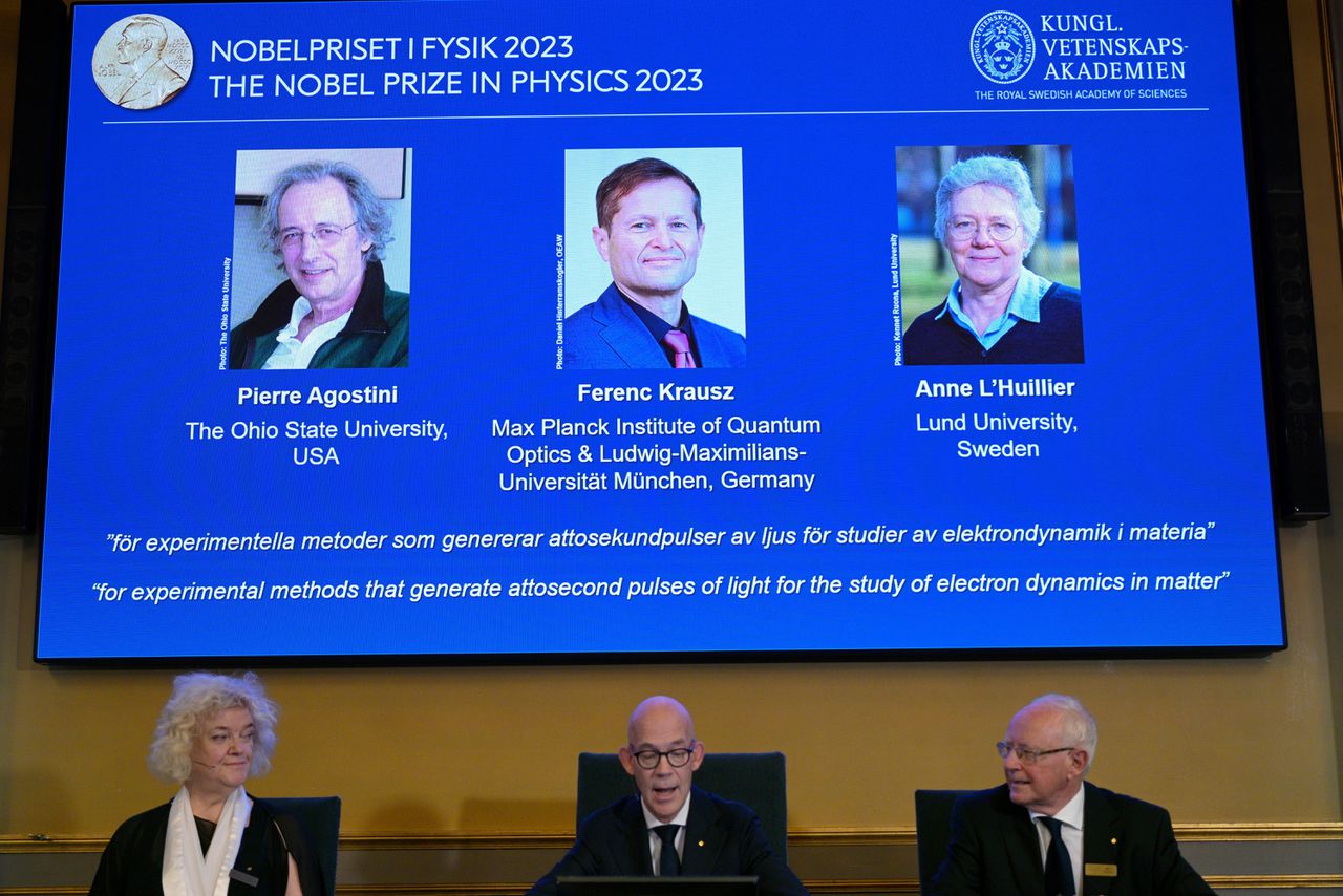 Nobelprijs voor onderzoek op de schaal van een triljoenste seconde 