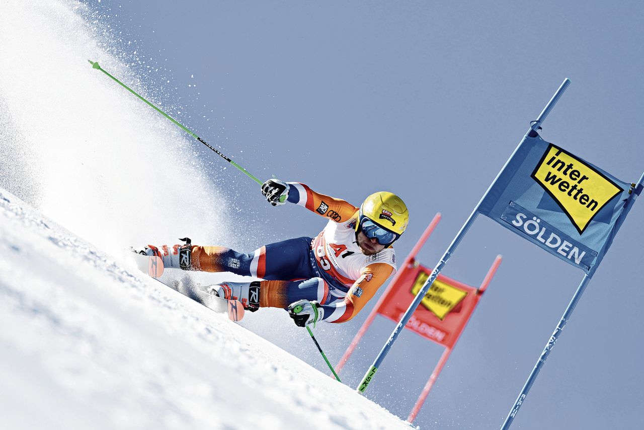 Nederlands beste skiër is professional, maar hij moet zijn eigen ski’s slijpen 