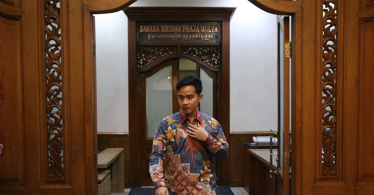 Putra presiden Indonesia mencalonkan diri sebagai wakil presiden