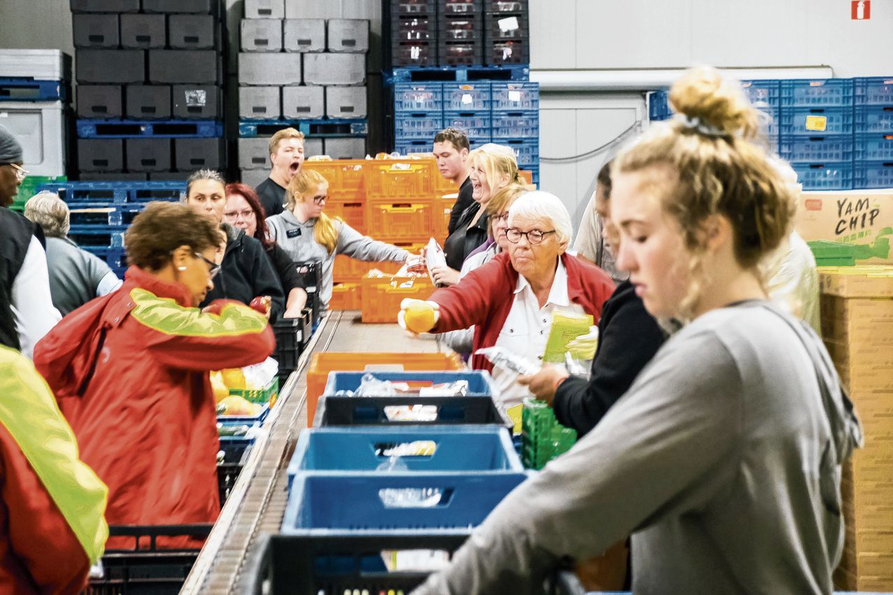 De Voedselbank in Rotterdam merkt dit jaar een toename van het aantal klanten.
