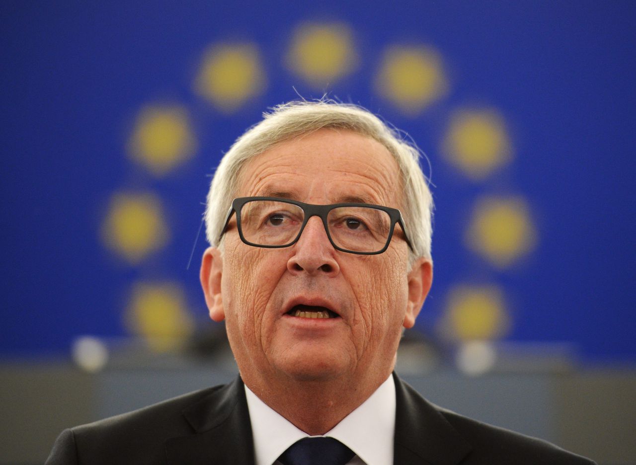 Juncker tijdens zijn State of the Union, vorige maand.